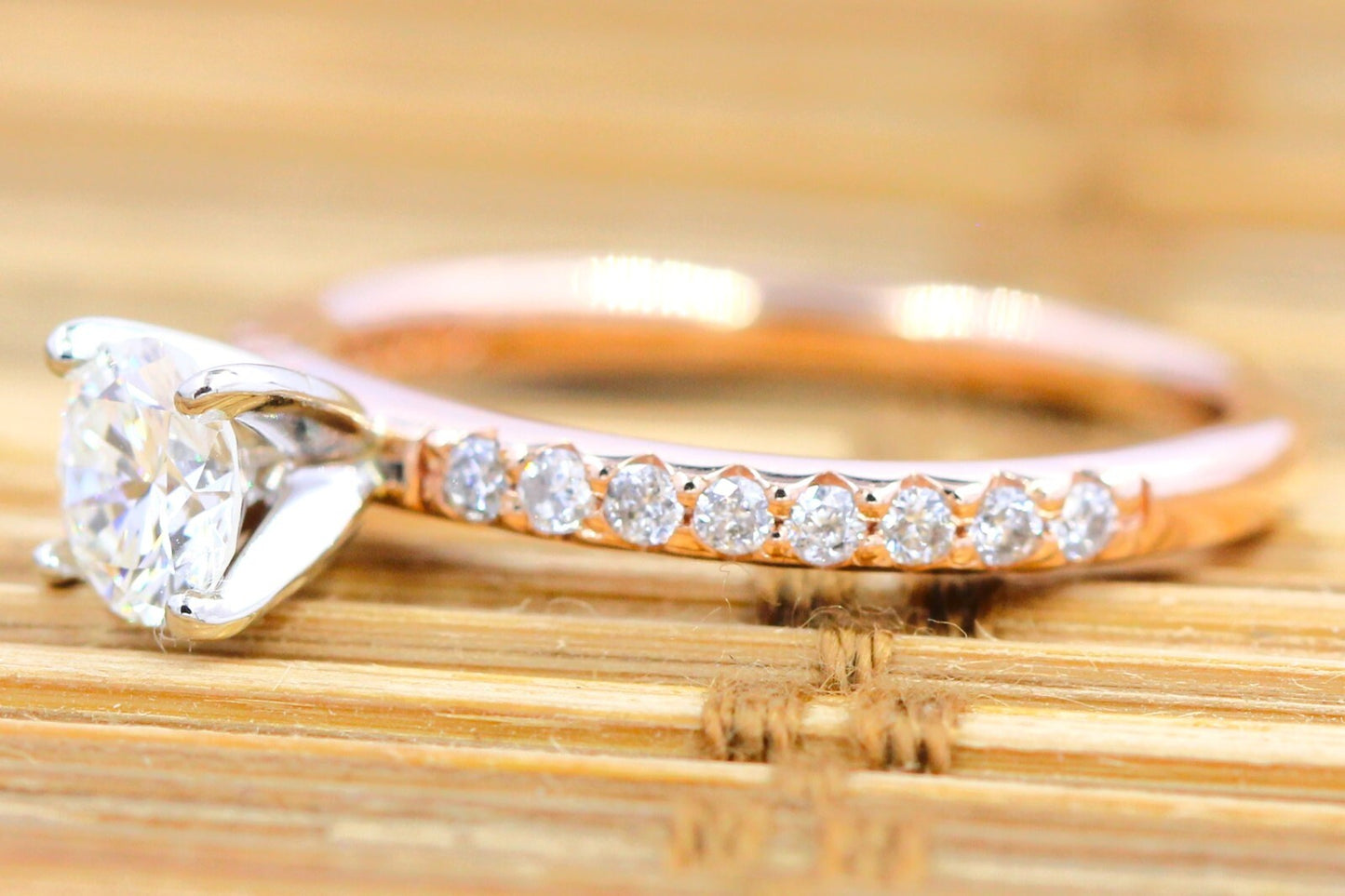 0.45ct Round Brilliant Diamond Solitaire Ring — GIA Certified, 14k Rose Gold