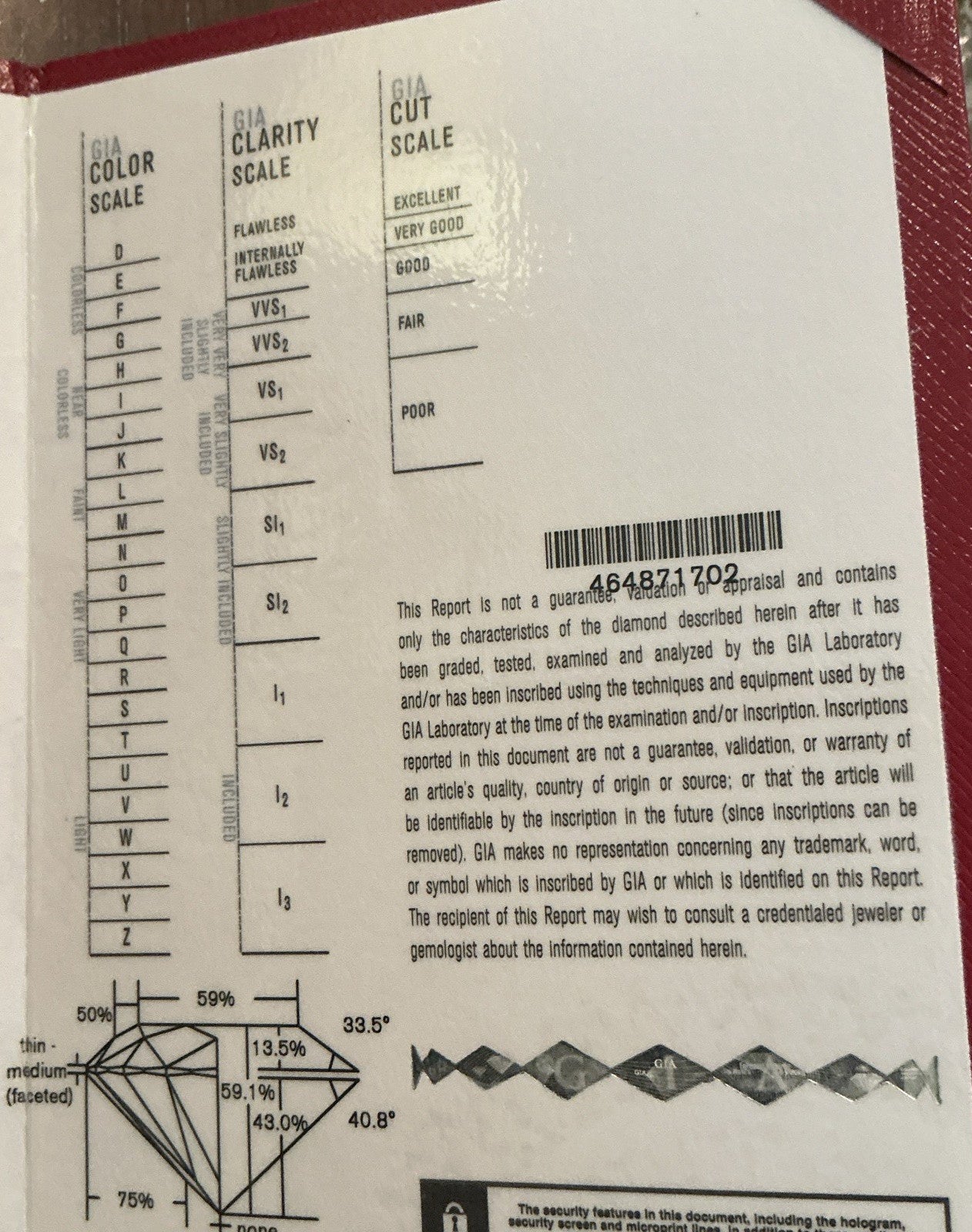 0.41ct Round Brilliant Diamond Solitaire Ring — GIA Certified, Platinum