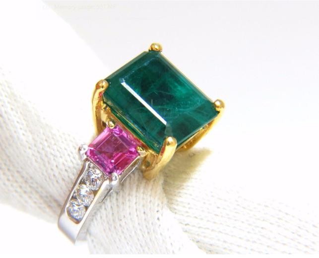 6.73ct Emerald Cut Lab Diamond Ring — GIA Certified, 14k White Gold