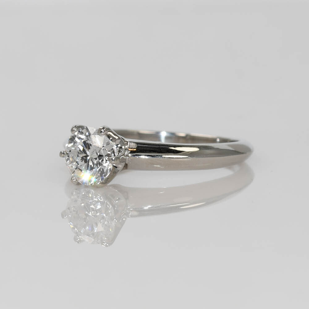 0.77ct Round Brilliant Diamond Solitaire Ring — GIA Certified, Platinum
