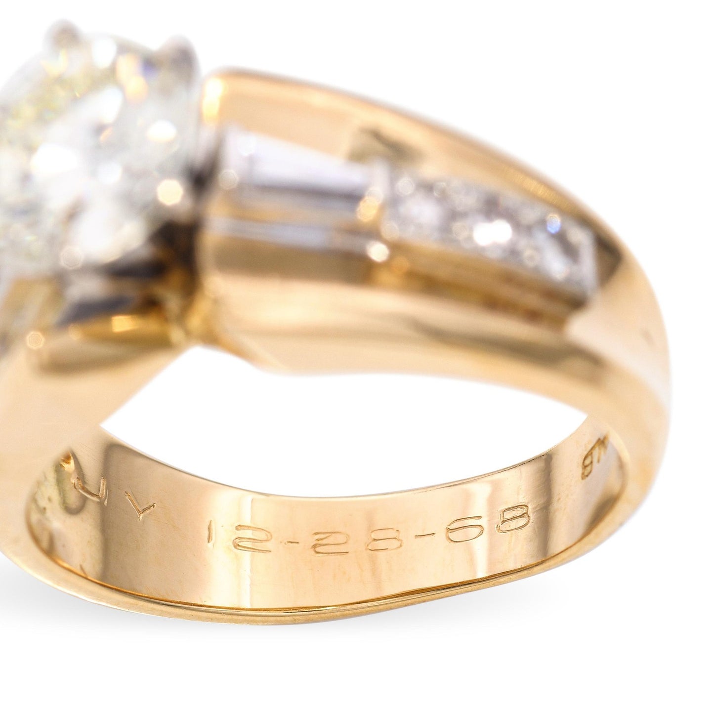 1.35ct Round Brilliant Diamond Engagement Ring — GIA Certified, 18k Yellow Gold
