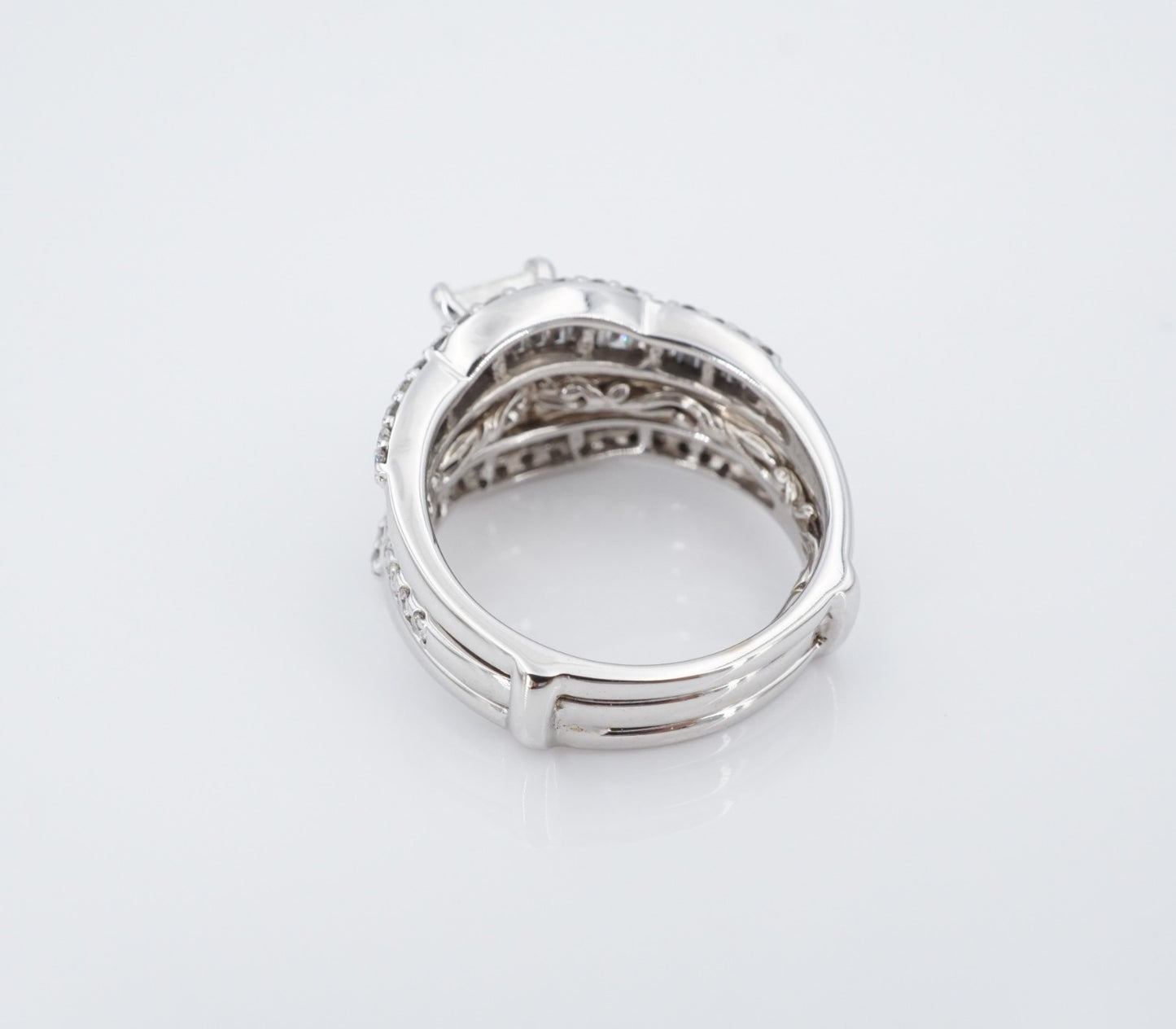 1.01ct Square Modified Brilliant Diamond Engagement Ring — GIA Certified, 14k White Gold