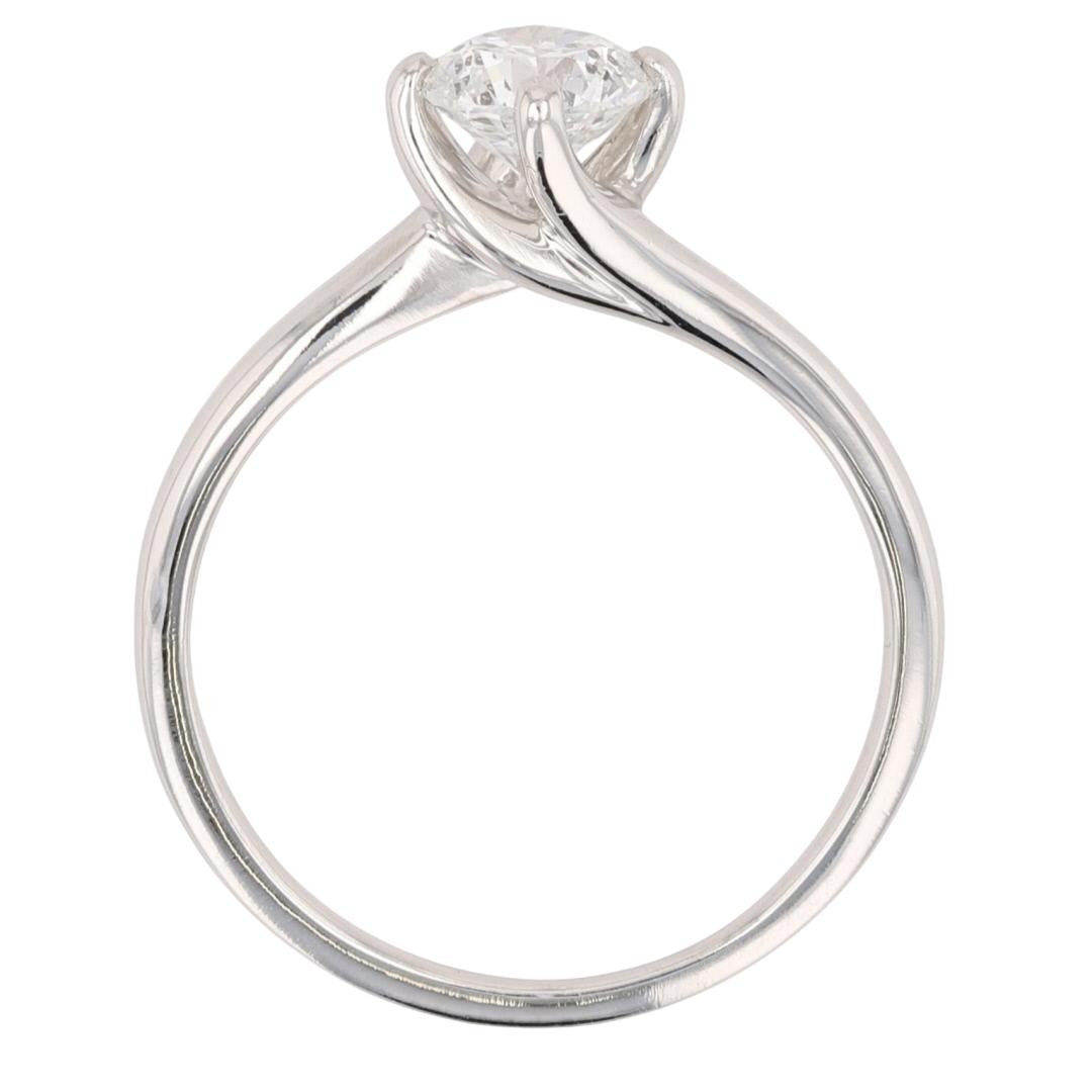 0.75ct Round Brilliant Diamond Solitaire Ring — GIA Certified, Platinum