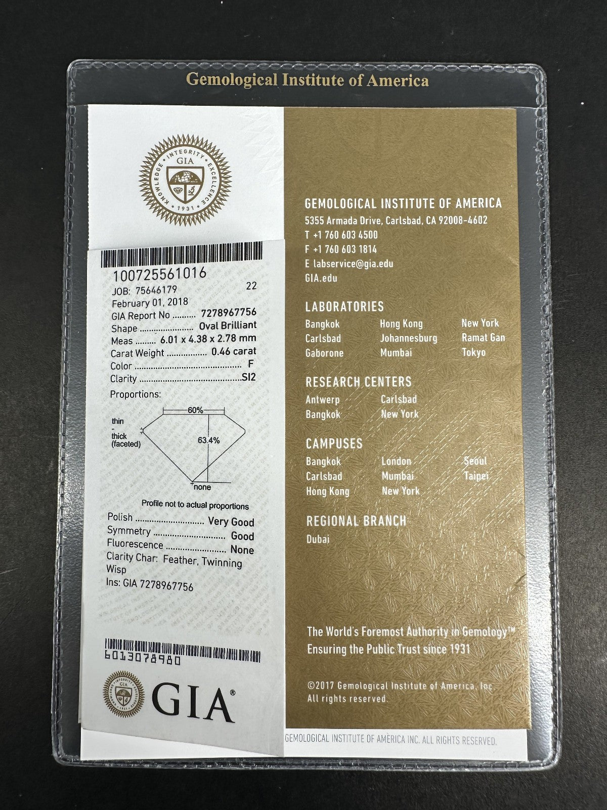 0.46ct Oval Brilliant Diamond Ring with Diamond Sides — GIA Certified, 14k White Gold