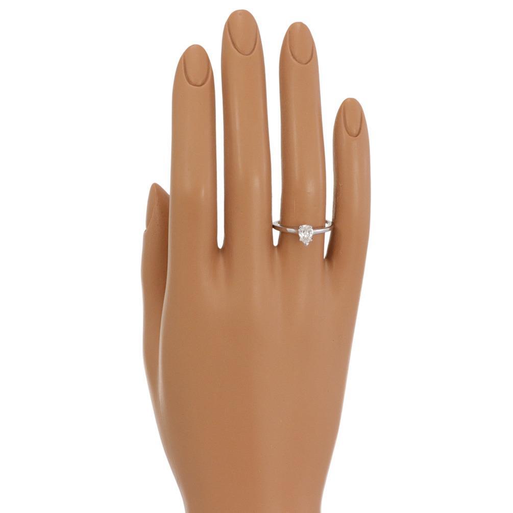 0.47ct Pear Brilliant Diamond Solitaire Ring — GIA Certified, Platinum