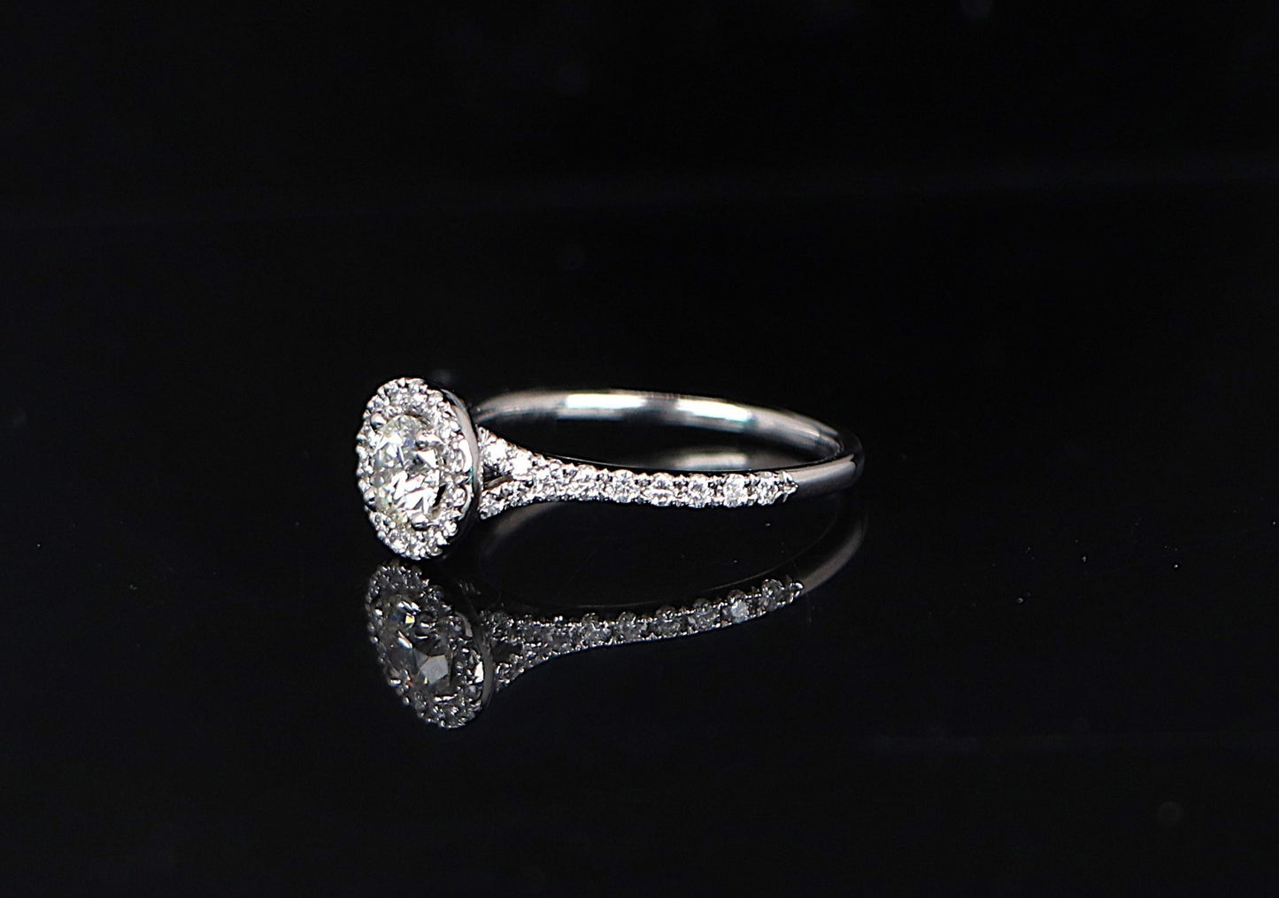 0.52ct Round Brilliant Diamond Engagement Ring — GIA Certified, Platinum