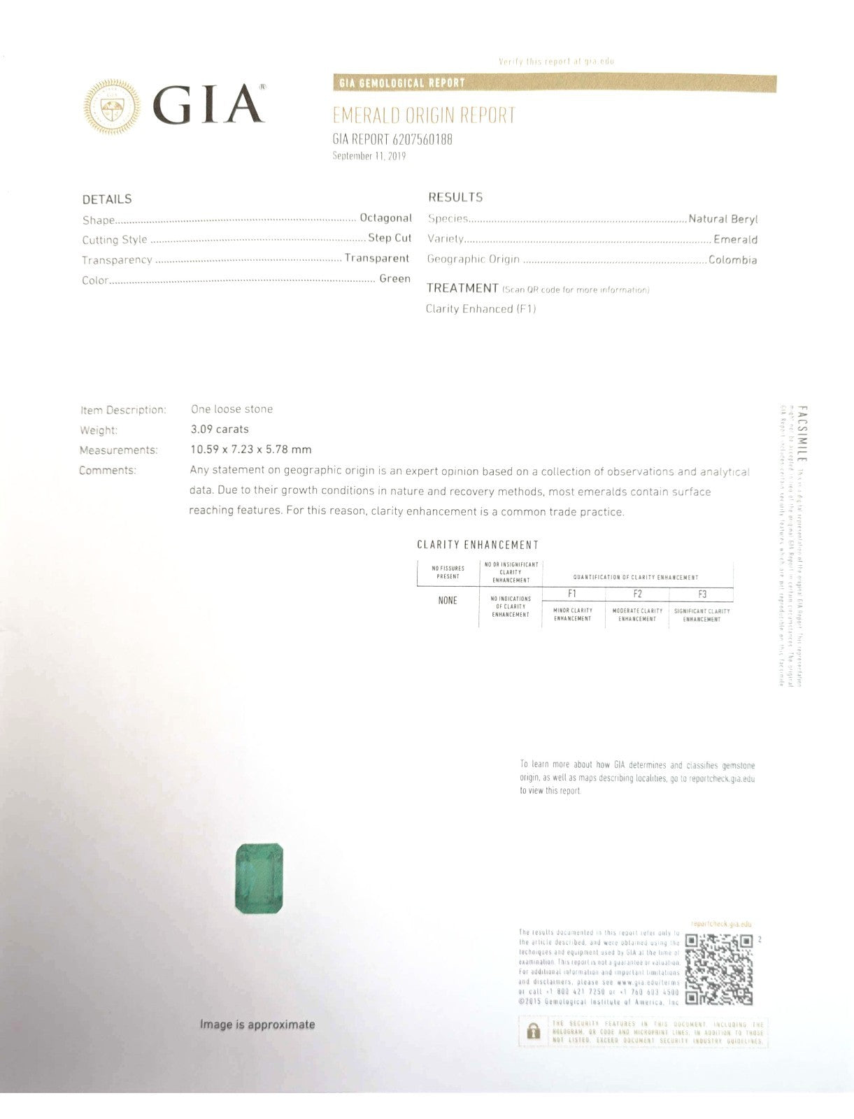 3.09ct Emerald Cut Colombian Emerald & Diamond Ring — GIA Certified, 14k Yellow Gold