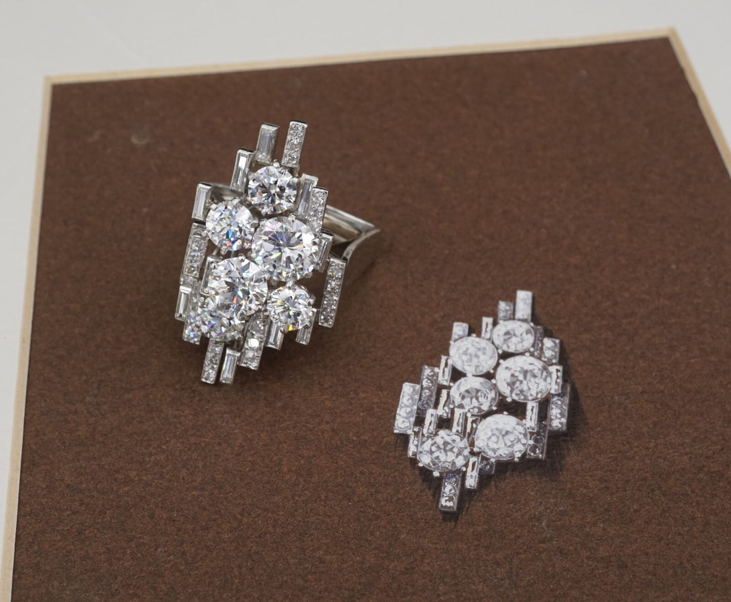 2.11ct Round Brilliant Diamond Cluster Ring — GIA Certified, Platinum