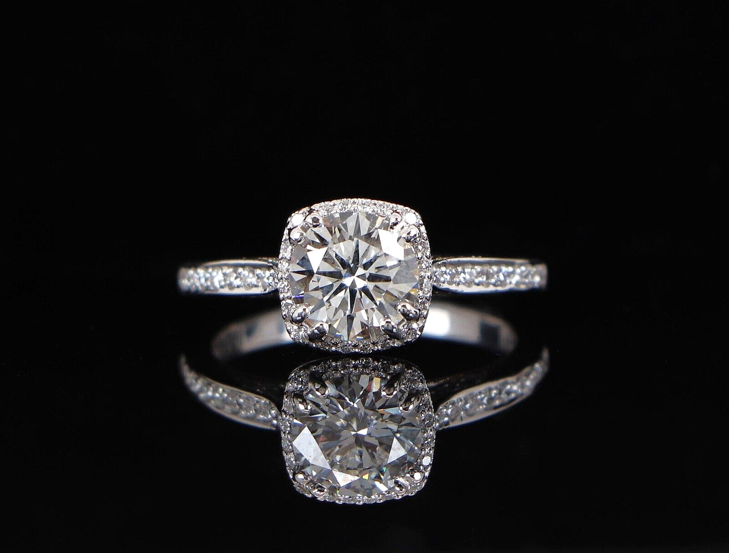 1.26ct Round Brilliant Diamond Engagement Ring — GIA Certified, 18k White Gold