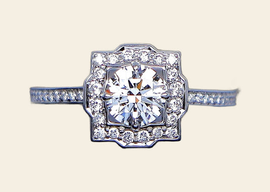 0.50ct Round Brilliant Diamond Engagement Ring — GIA Certified, Platinum