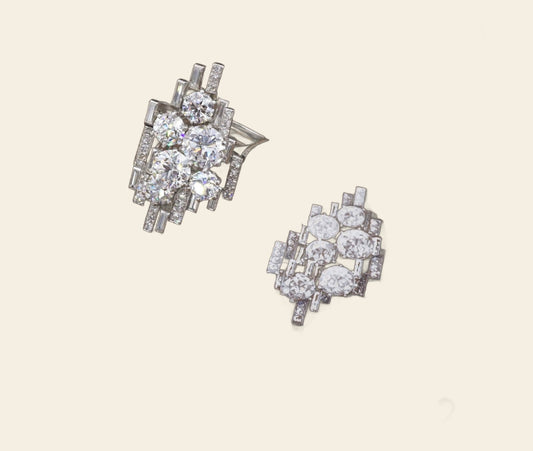 2.11ct Round Brilliant Diamond Cluster Ring — GIA Certified, Platinum