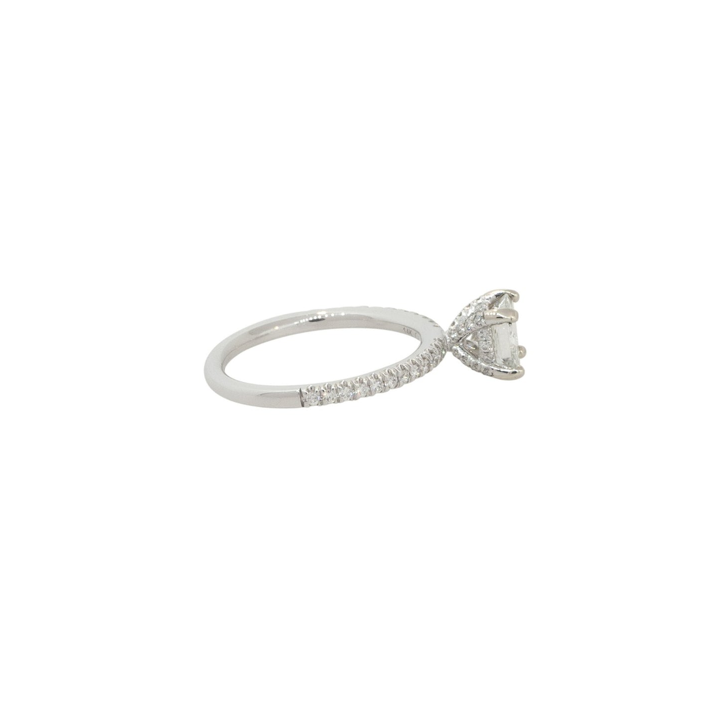 1.32ct Radiant Diamond Engagement Ring — GIA Certified, 14k White Gold