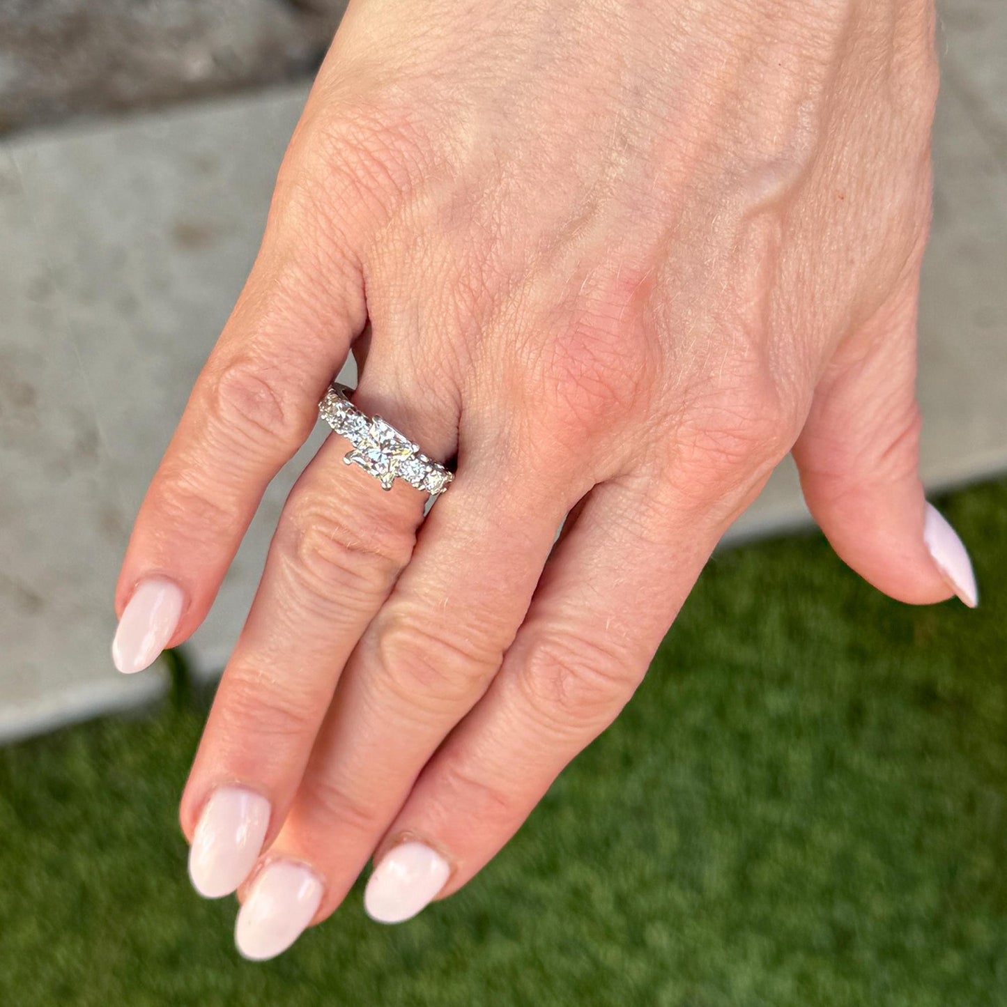 1.32ct Princess Cut Diamond Engagement Ring — GIA Certified, Platinum