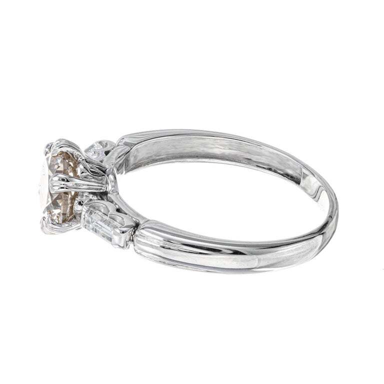 1.25ct Old European Cut Diamond Engagement Ring — GIA Certified, Platinum