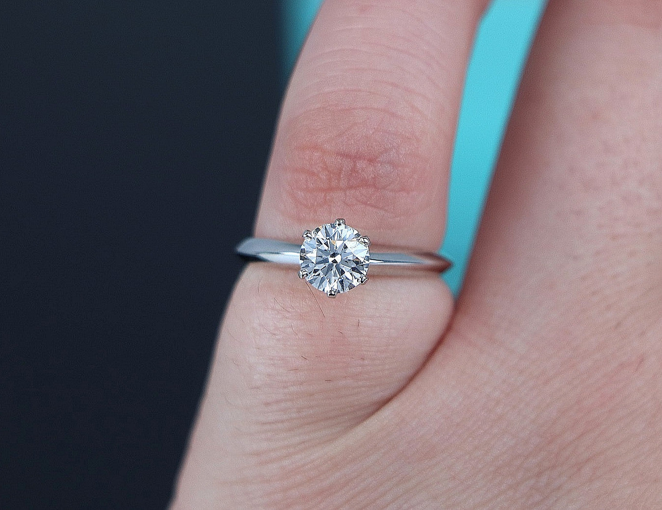 0.81ct Round Brilliant Diamond Solitaire Ring — GIA Certified, Platinum