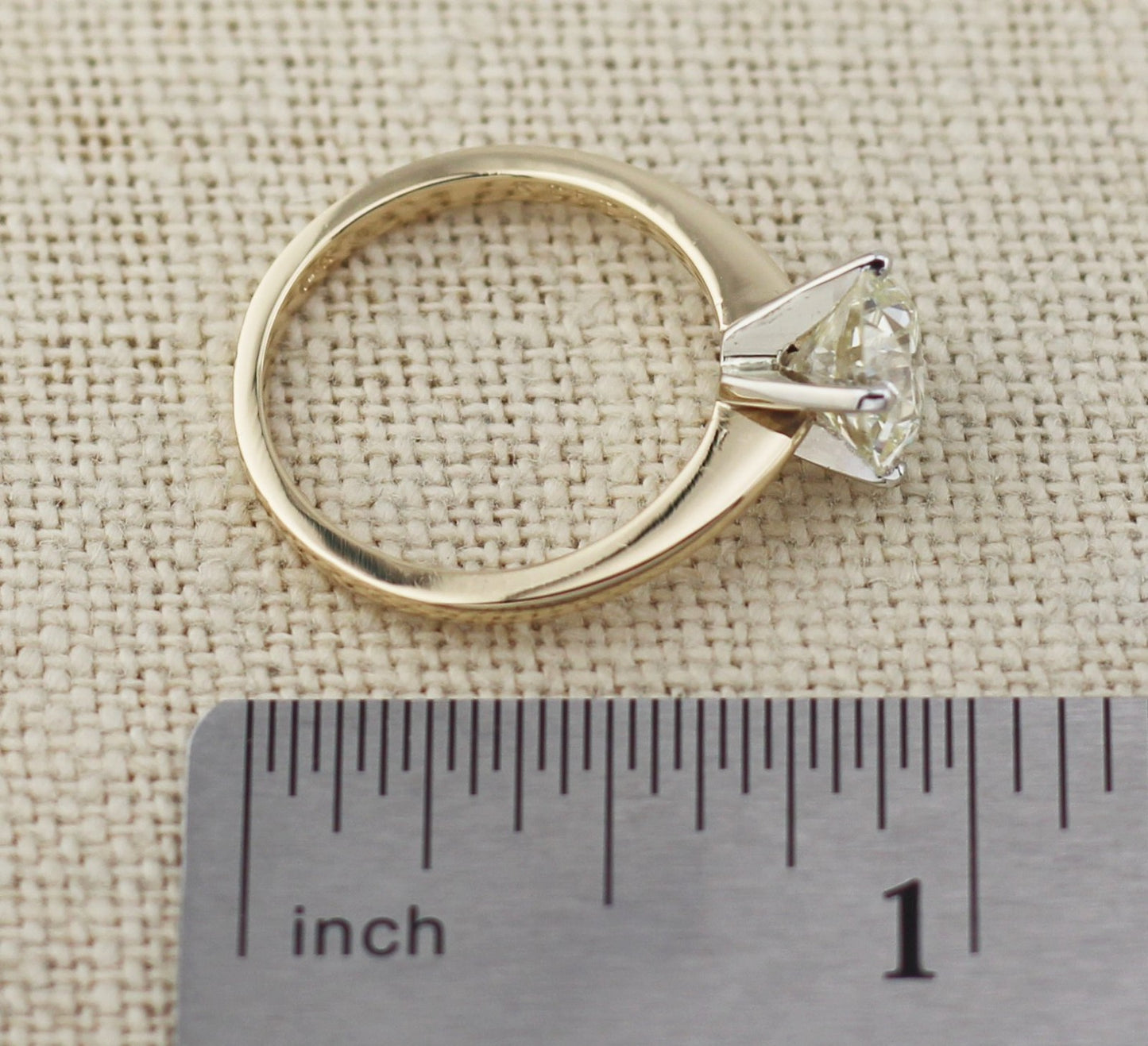 1.71ct Princess Diamond Milgrain Engagement Ring — GIA Certified, 14k White Gold