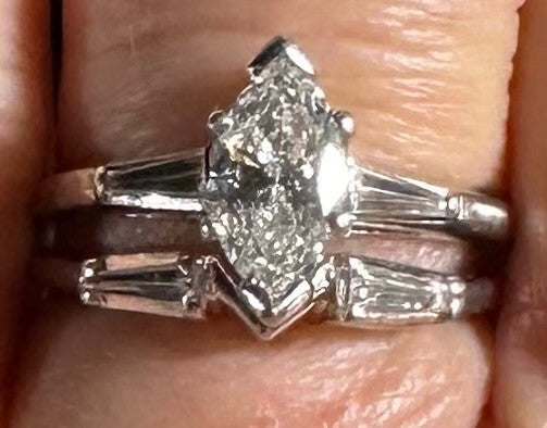 0.84ct Marquise Diamond 3-Stone Ring — GIA Certified, Platinum