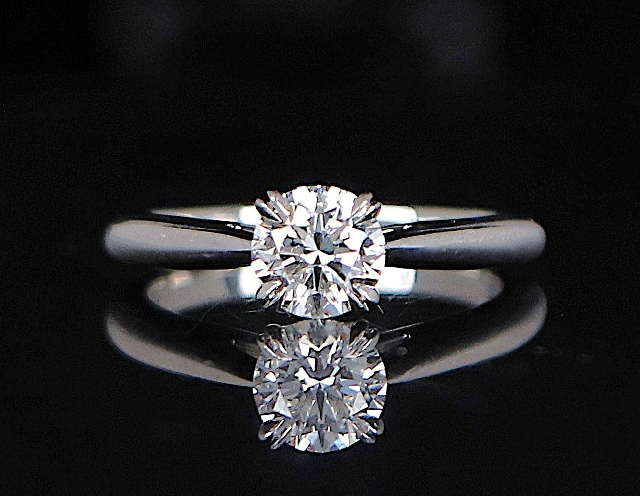 0.55ct Round Brilliant Diamond Solitaire Ring — GIA Certified, Platinum