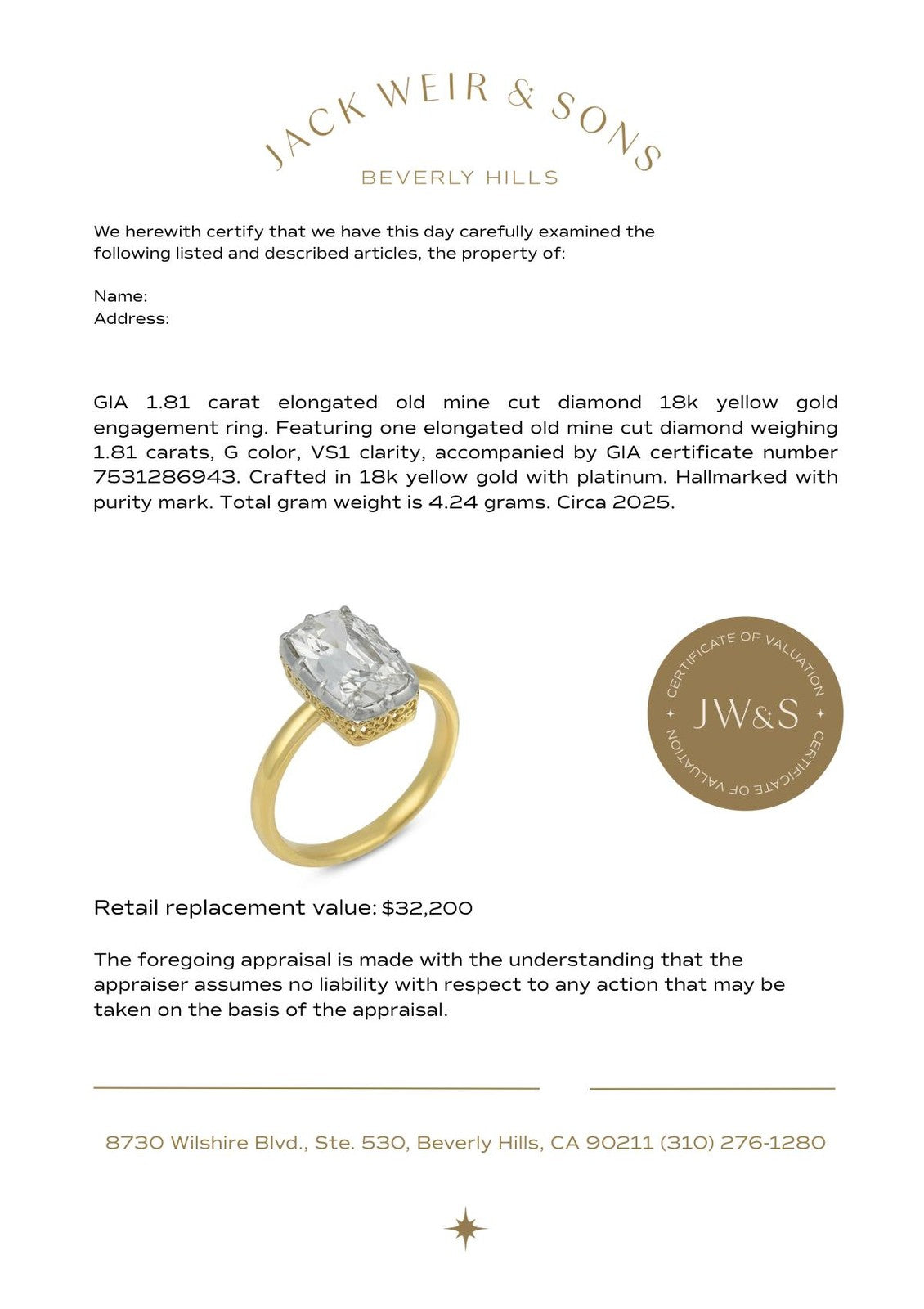 1.81ct Round Brilliant Halo Engagement Ring — GIA Certified, 14k White Gold