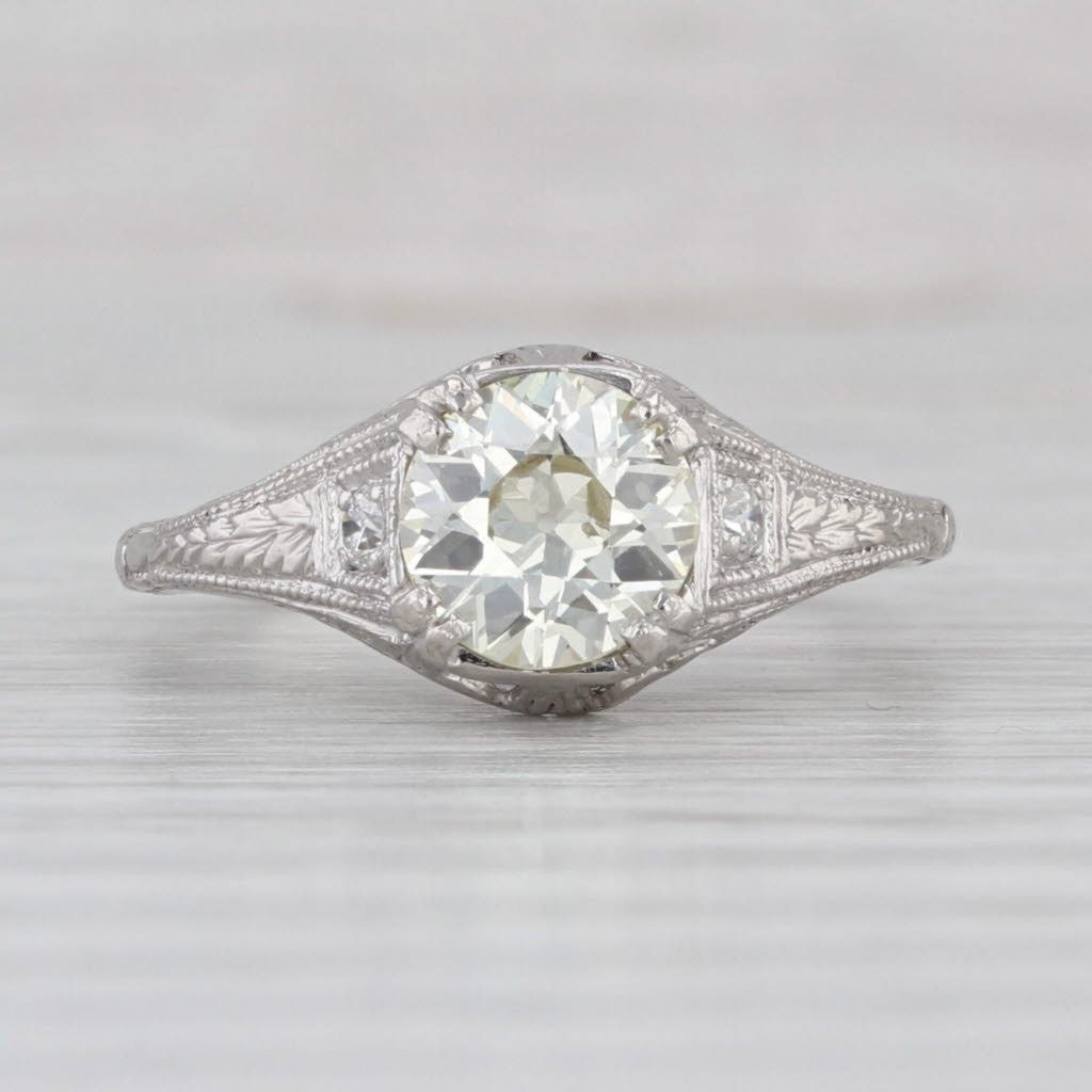 1.08ct Round Brilliant Diamond Engagement Ring — GIA Certified, Platinum