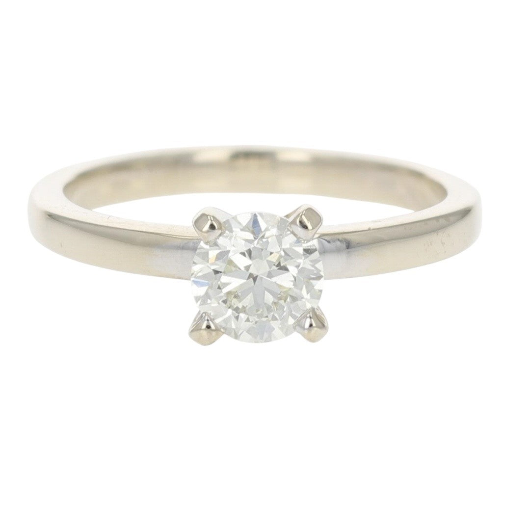 0.72ct Round Brilliant Diamond Engagement Ring — GIA Certified, Platinum