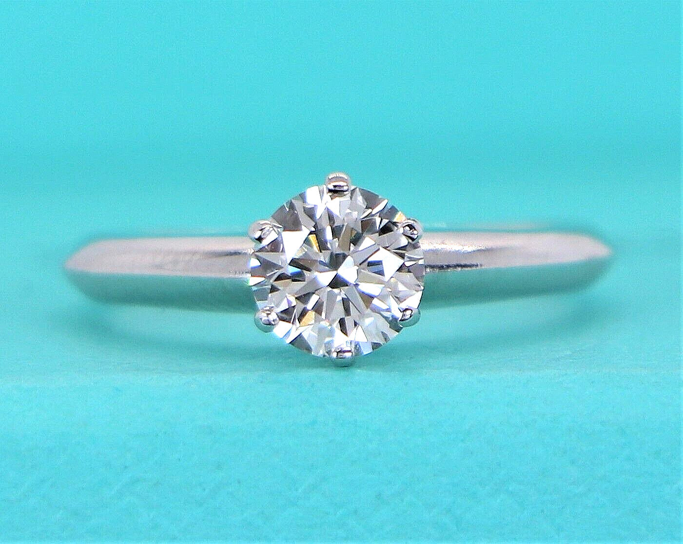 0.70ct Round Brilliant Diamond Engagement Ring — GIA Certified, Platinum