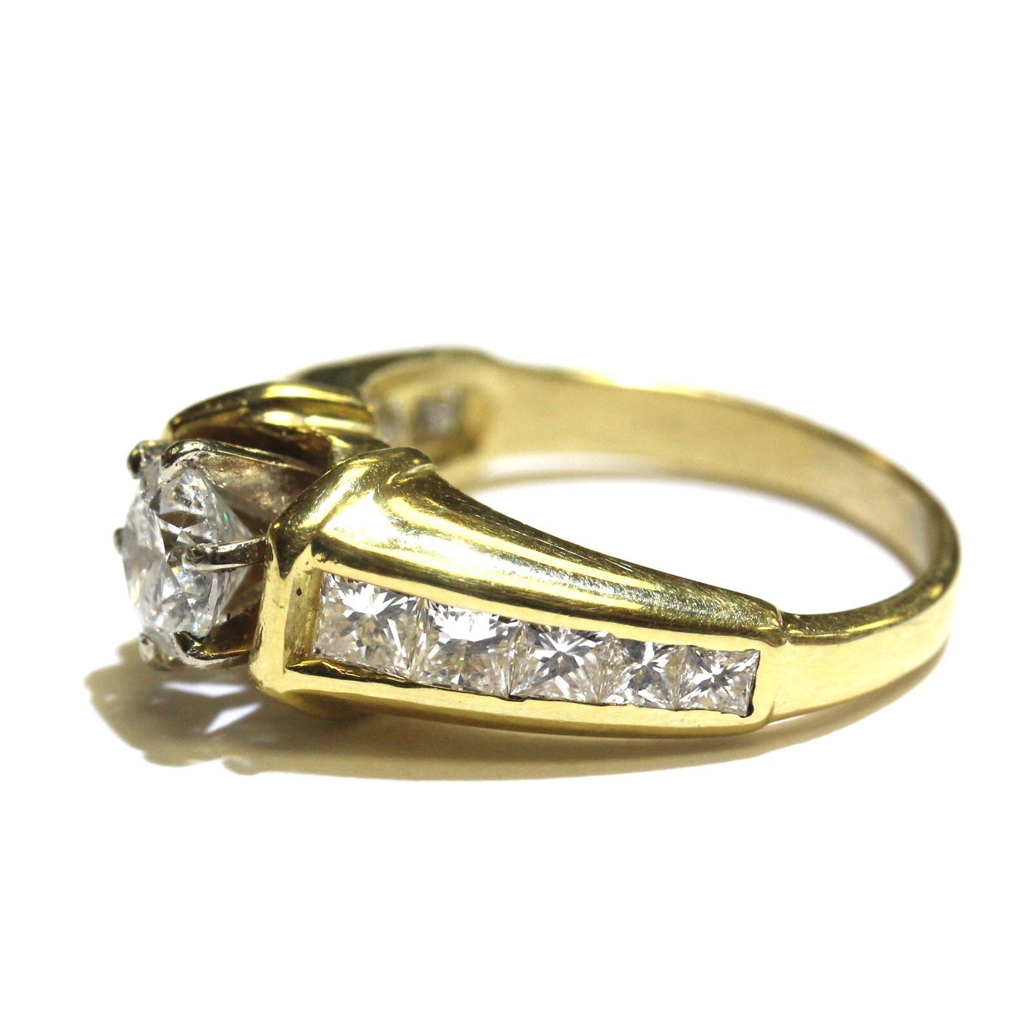 0.70ct Round Brilliant Diamond Engagement Ring — GIA Certified, 14k Yellow Gold