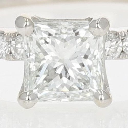 0.94ct Princess Diamond Solitaire Engagement Ring — GIA Certified, 14k White Gold