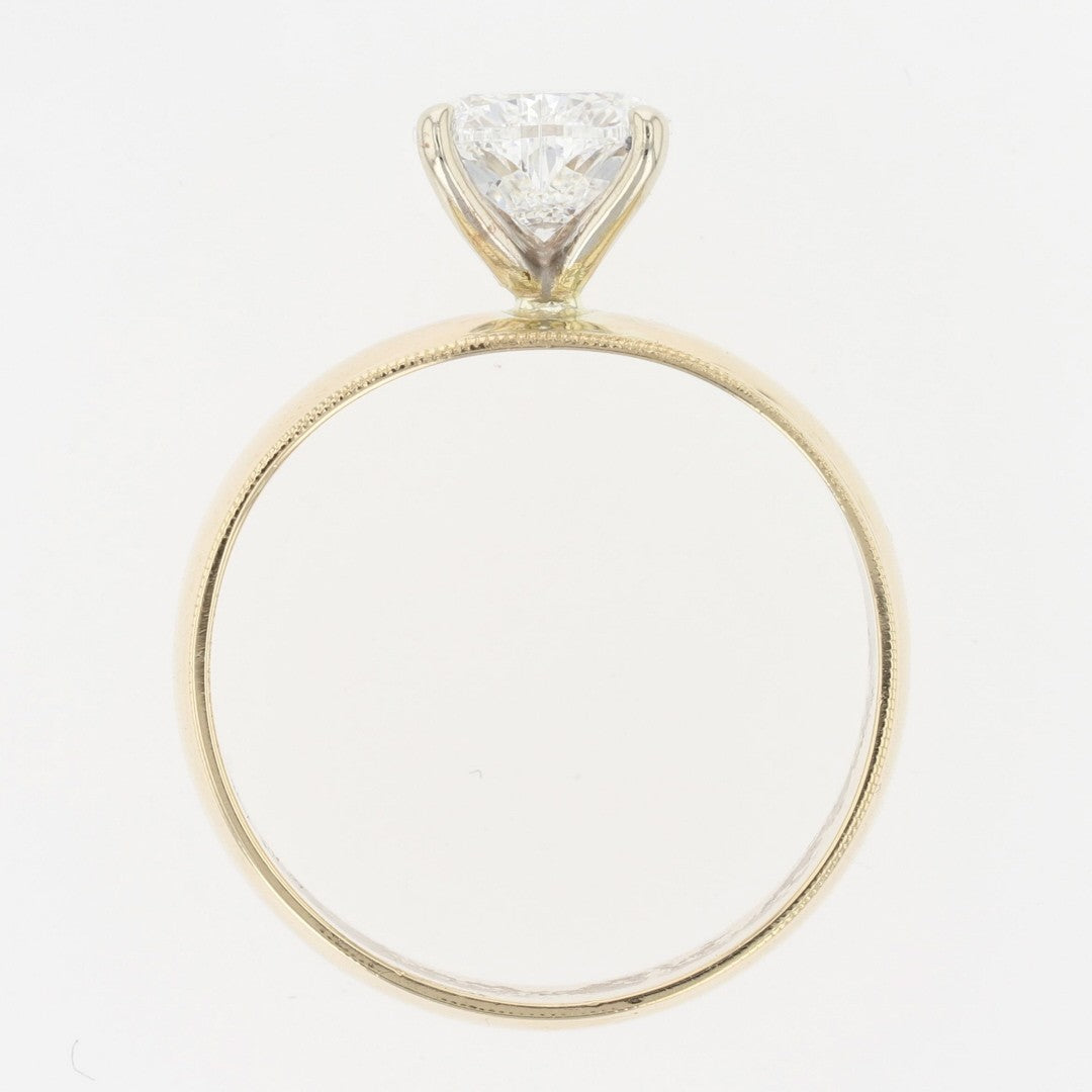 1.17ct Heart Brilliant Diamond Solitaire Ring — GIA Certified, 14k Yellow Gold