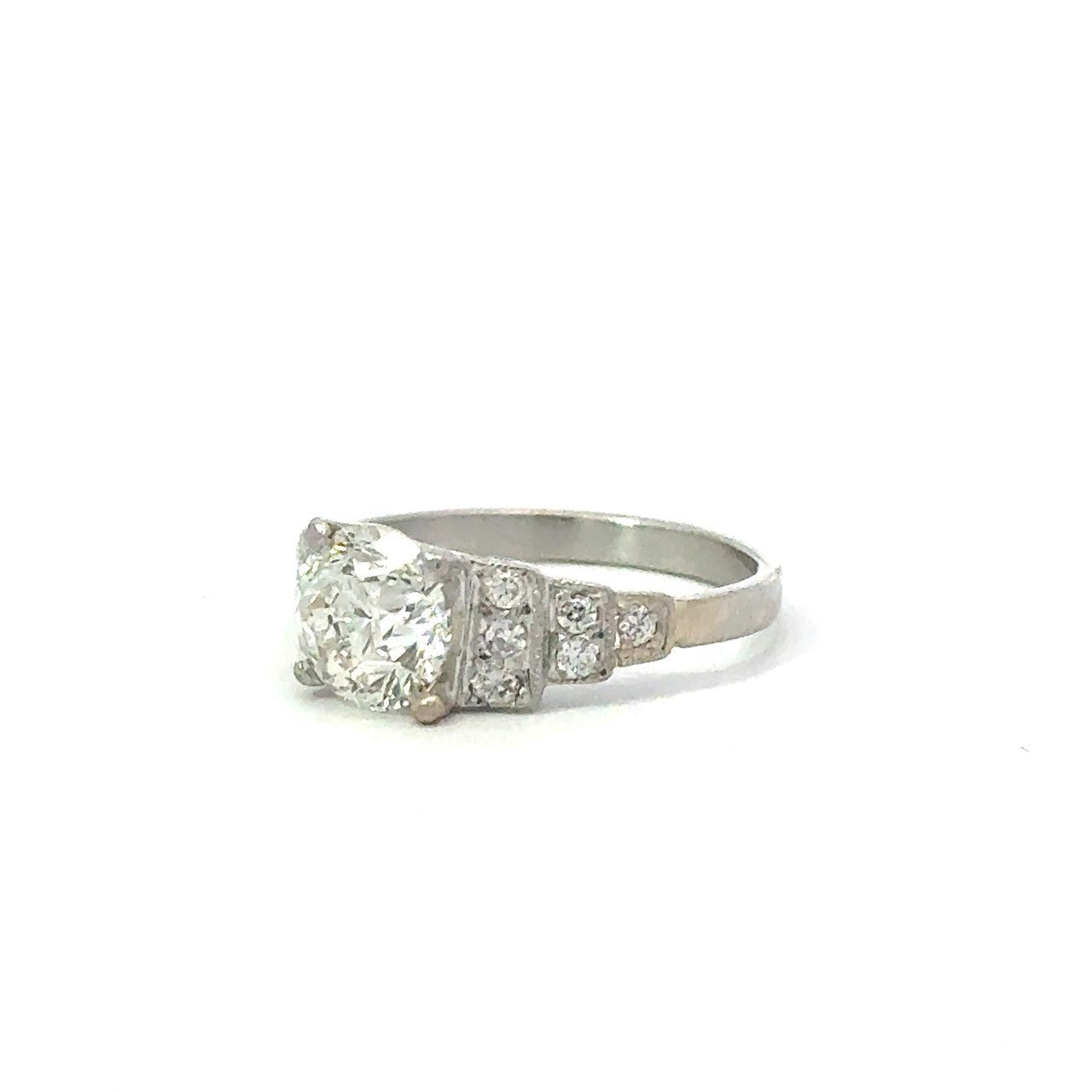 1.60ct Round Brilliant Three-Stone Diamond Ring — GIA Certified, Platinum