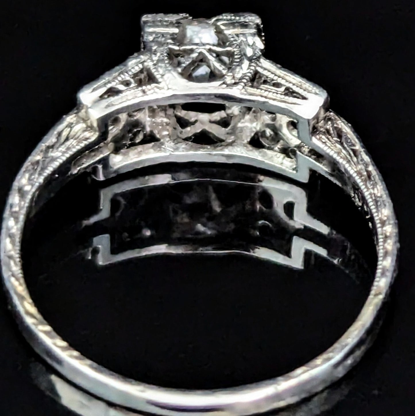1.15ct Old European Cut Diamond Art Deco Ring — GIA Certified, Platinum