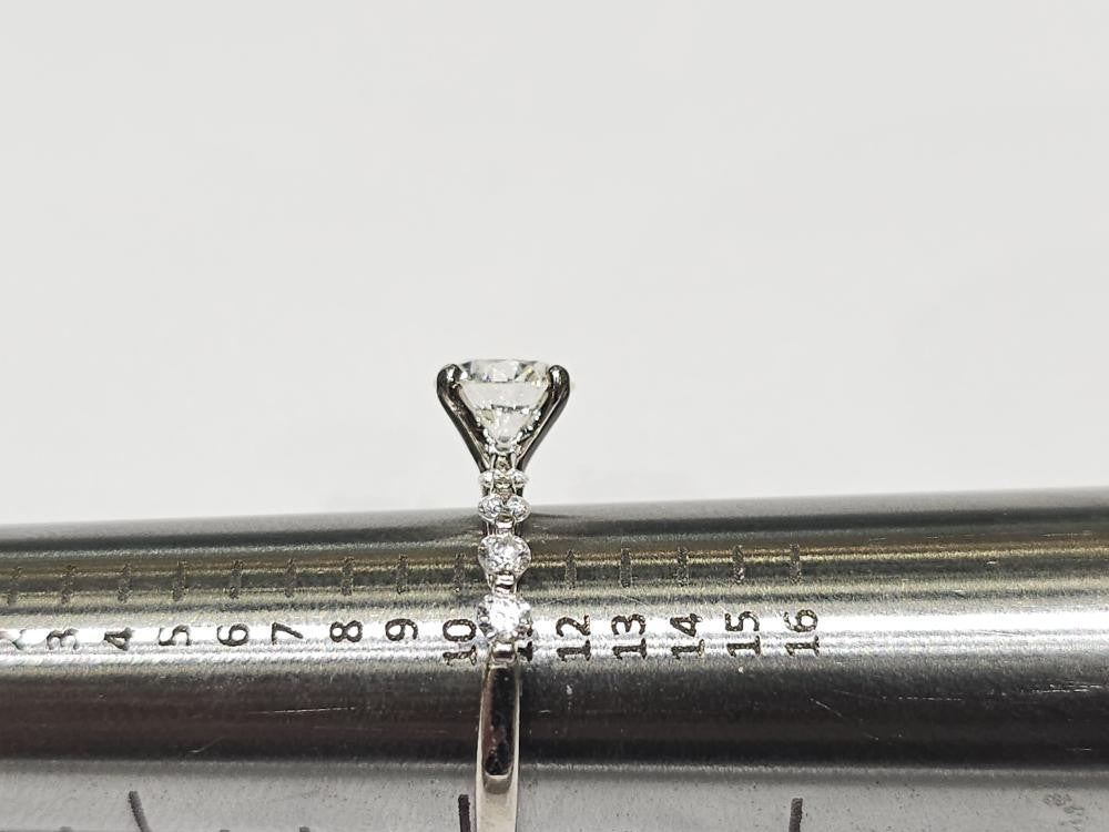 1.22ct Round Brilliant Diamond Engagement Ring — GIA Certified, 14k White Gold