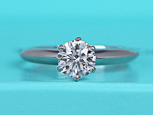 0.81ct Round Brilliant Diamond Solitaire Ring — GIA Certified, Platinum