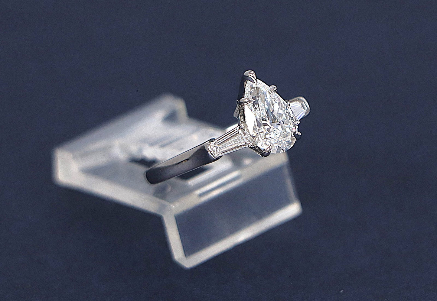 1.29ct Pear Brilliant Diamond Solitaire Ring — GIA Certified, Platinum
