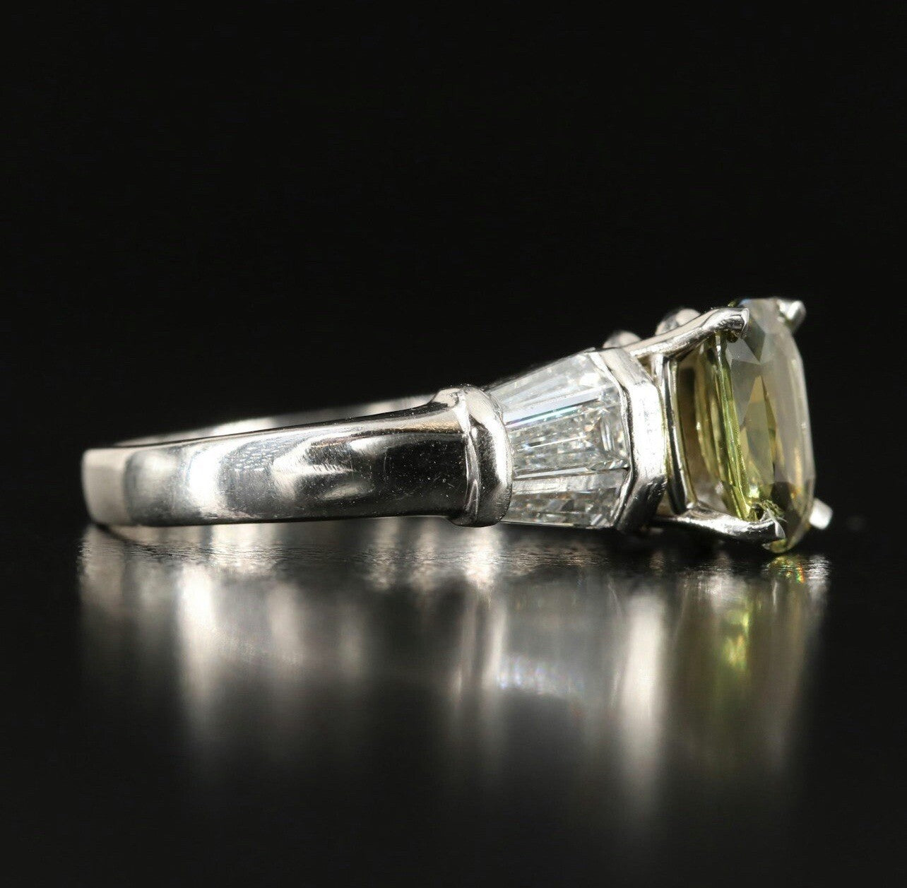 1.67ct Cushion Alexandrite Diamond Ring — GIA Certified, Platinum
