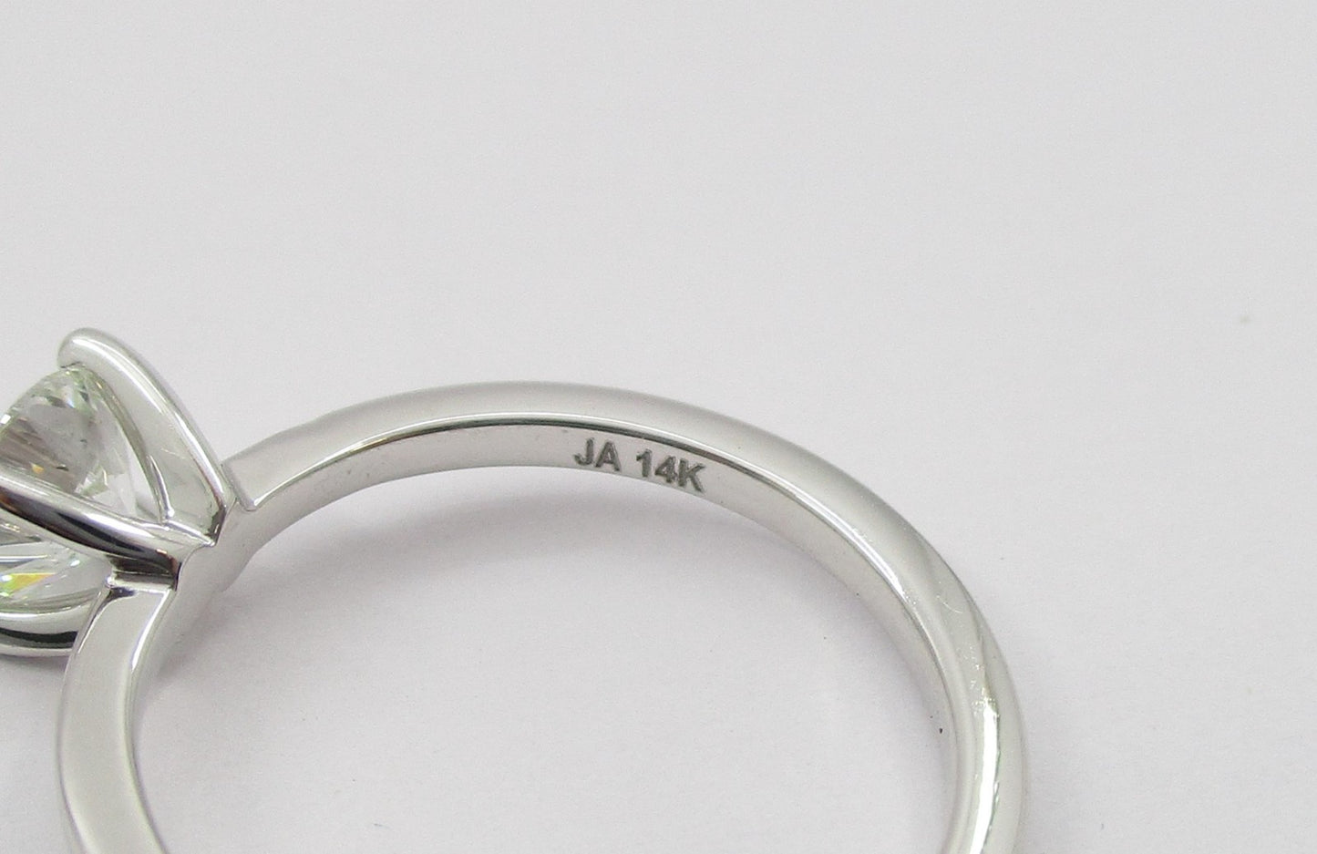 0.56ct Round Brilliant Diamond Engagement Ring — GIA Certified, 14k White Gold