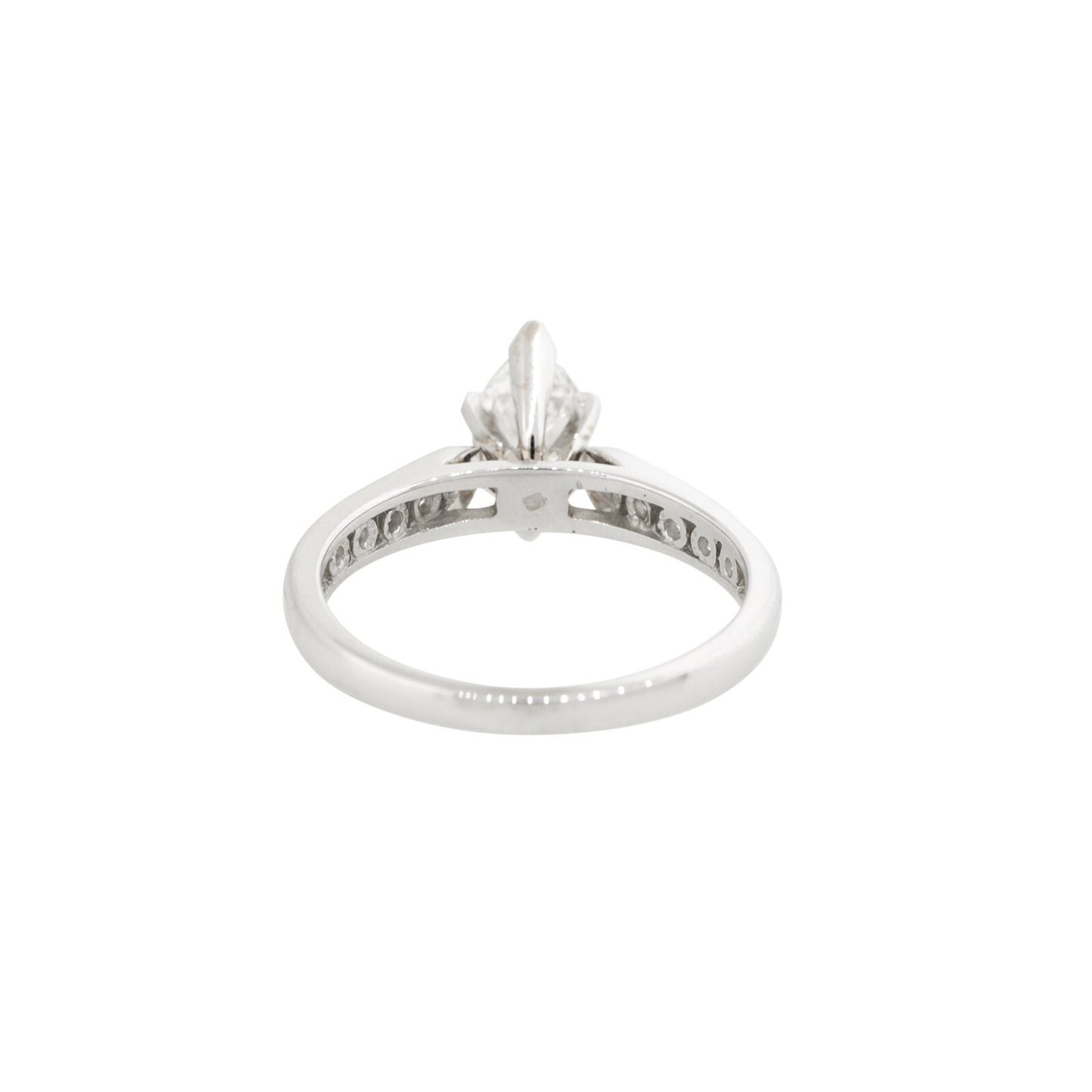 0.98ct Marquise Diamond Engagement Ring — GIA Certified, Platinum