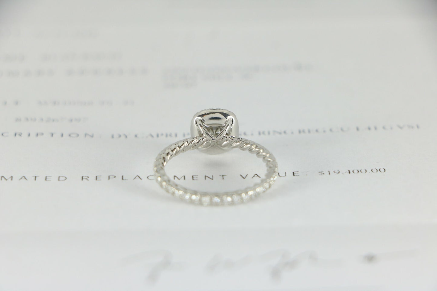 1.41ct Cushion Modified Brilliant Diamond Halo Engagement Ring — GIA Certified, Platinum