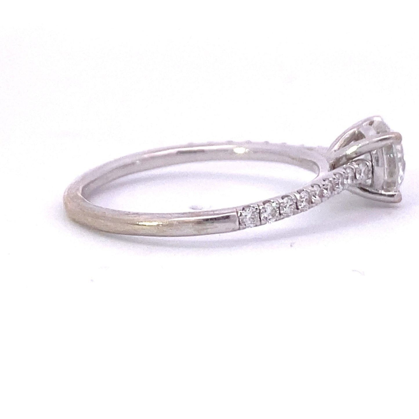 1.08ct Round Brilliant Diamond Engagement Ring — GIA Certified, Platinum