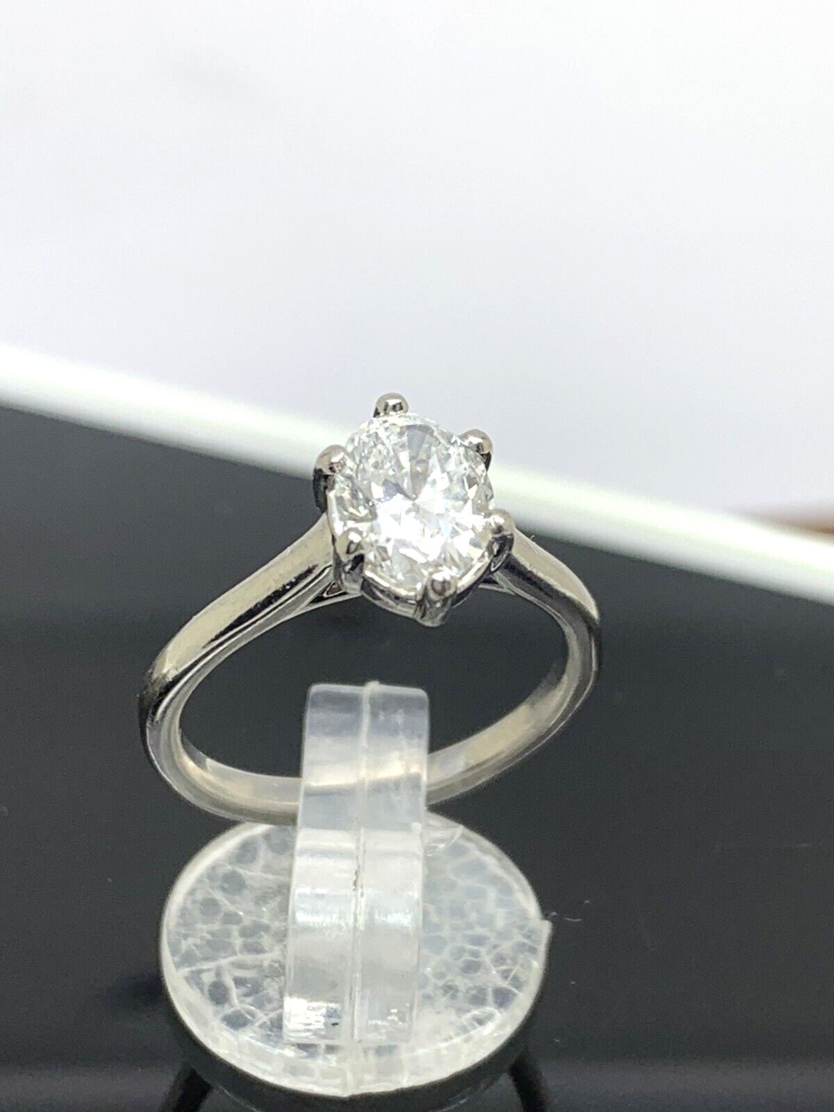 0.96ct Oval Diamond Solitaire Ring — GIA Certified, Platinum