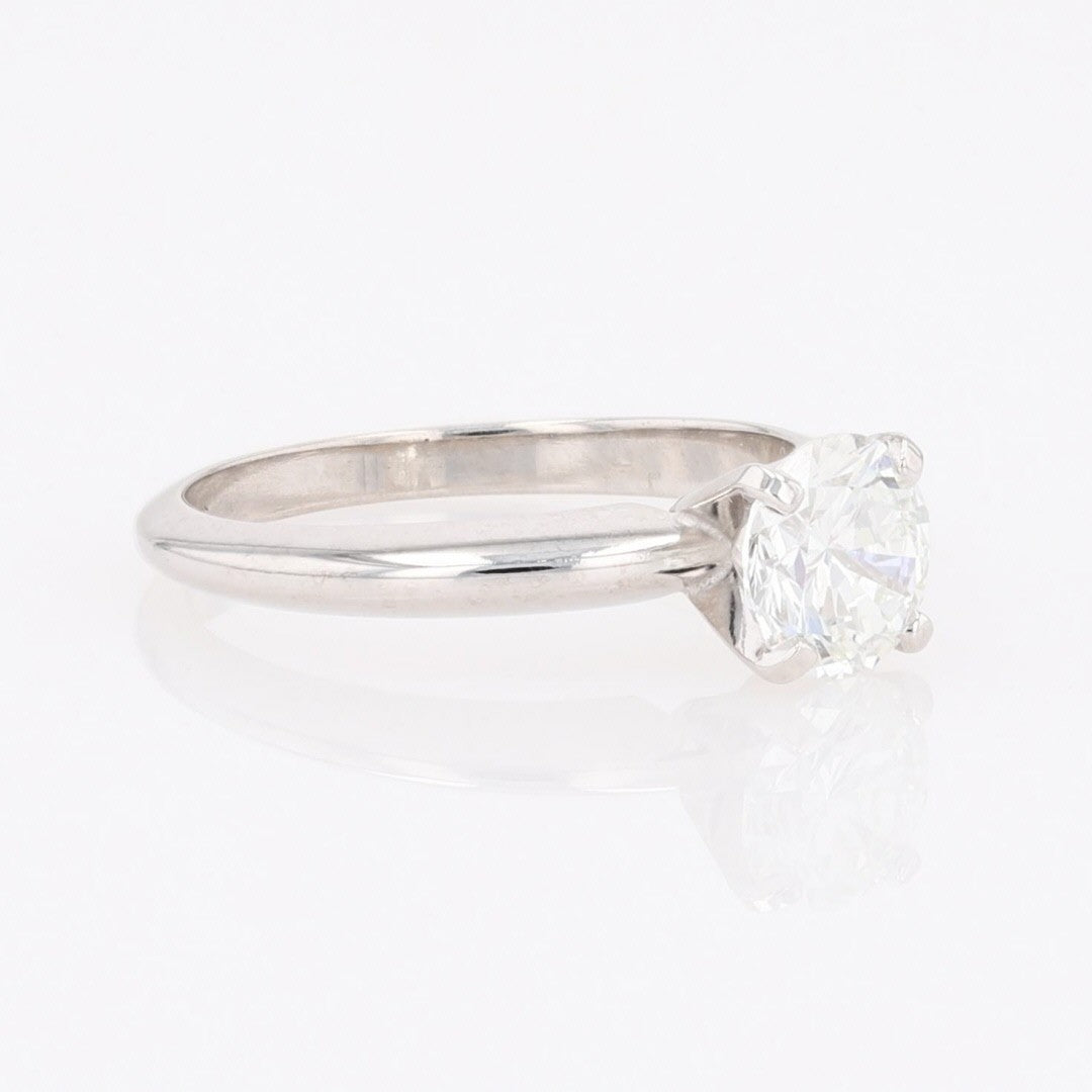1.00ct Round Brilliant Diamond Solitaire Engagement Ring — GIA Certified, 14k White Gold