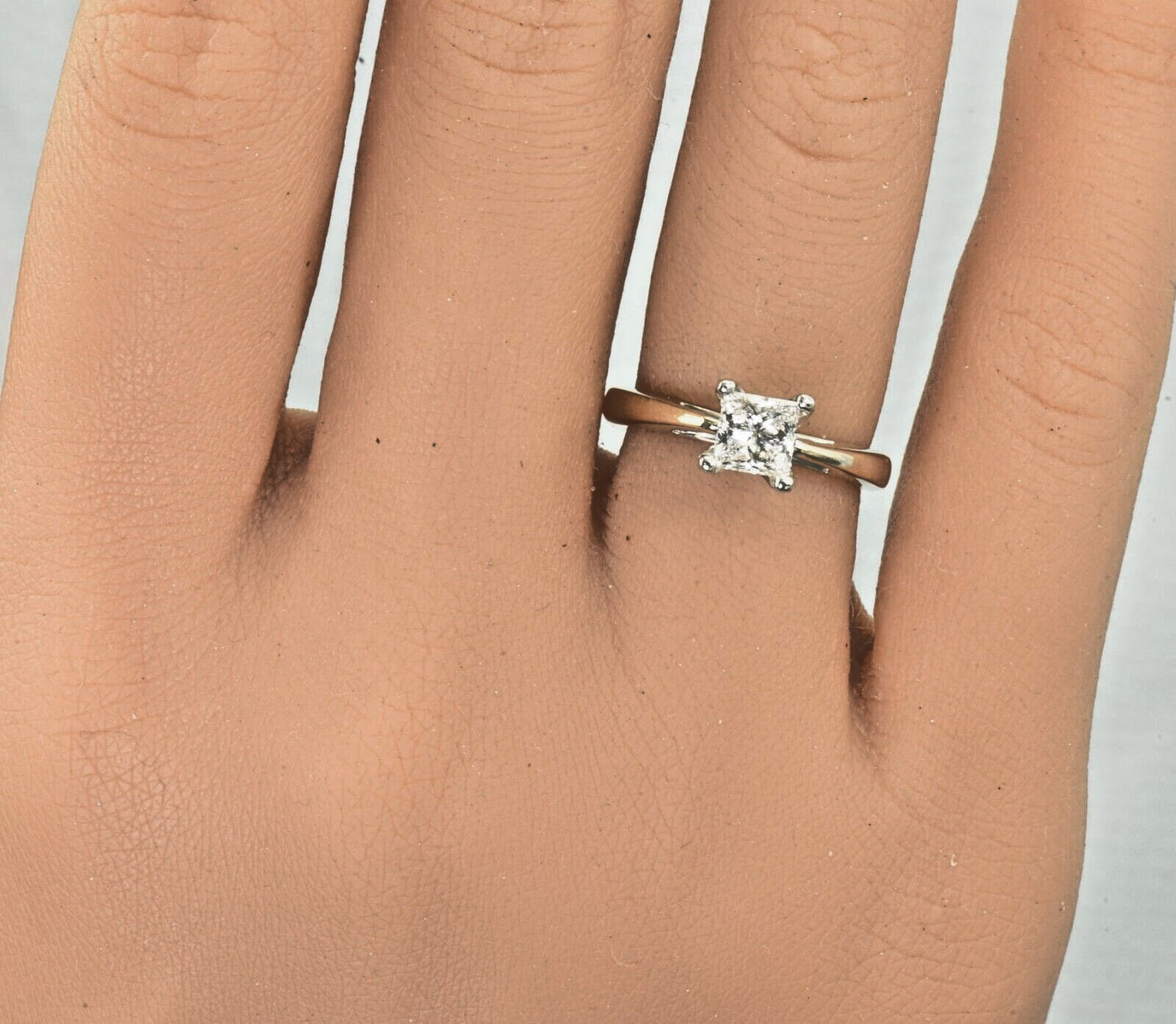 0.60ct Round Brilliant Lab Grown Diamond Ring — GIA Certified, 18k Yellow Gold