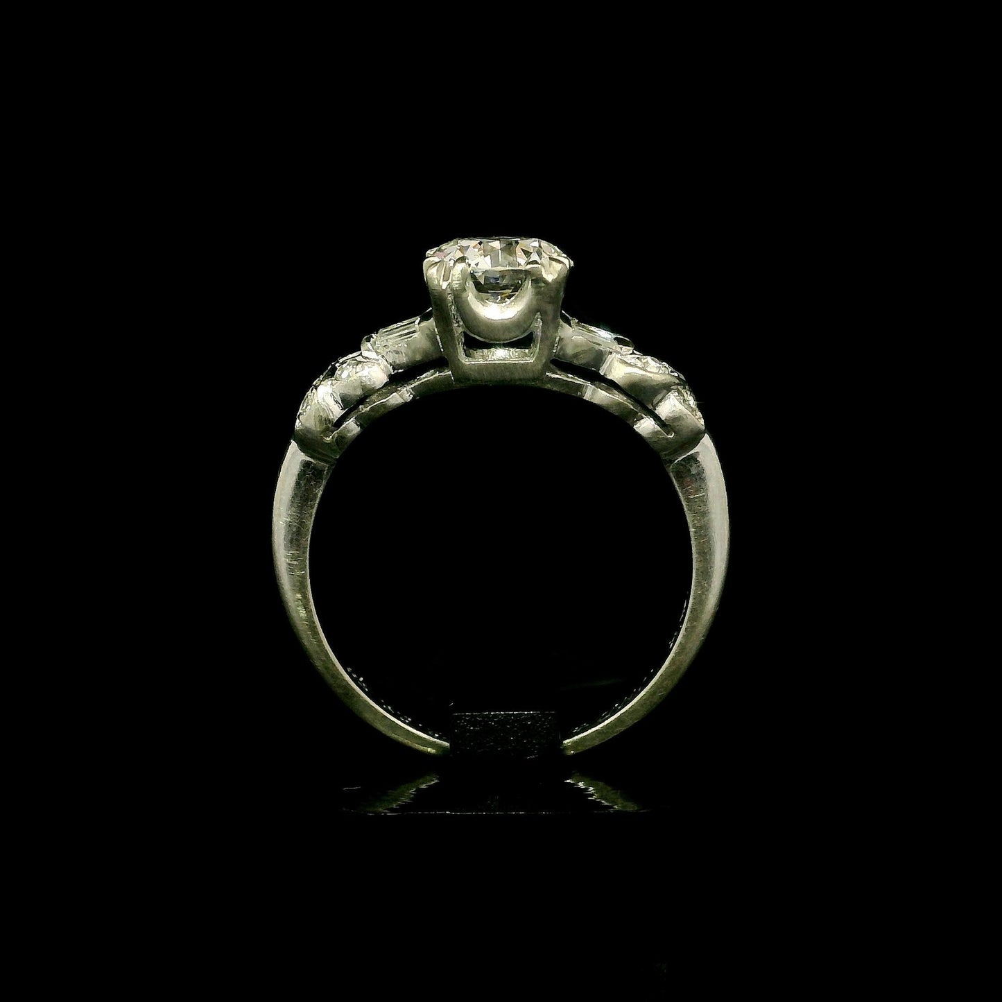 0.86ct Round Brilliant Hearts & Arrows Diamond Ring — GIA Certified, 14k Gold
