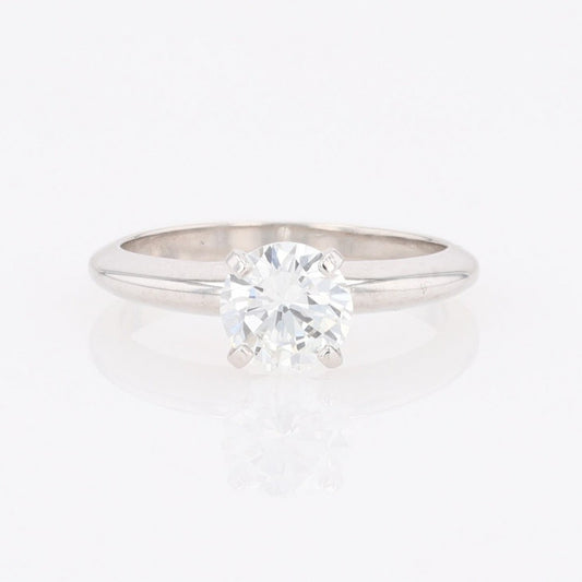 1.00ct Round Brilliant Diamond Solitaire Engagement Ring — GIA Certified, 14k White Gold