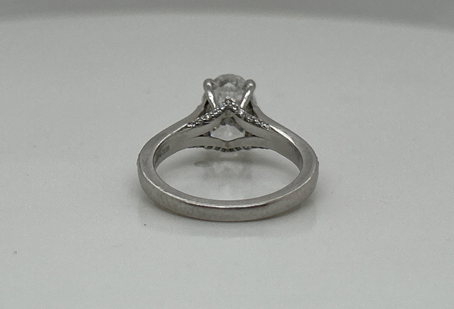 1.61ct Oval Brilliant Diamond Engagement Ring — GIA Certified, Platinum