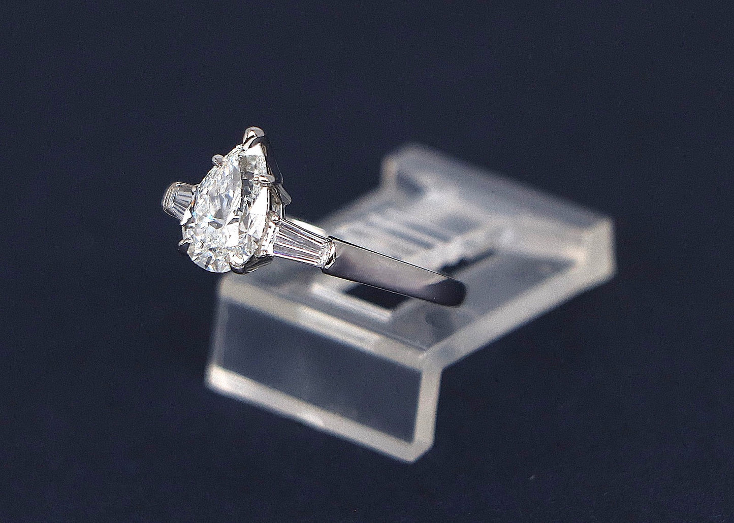 1.29ct Pear Brilliant Diamond Solitaire Ring — GIA Certified, Platinum