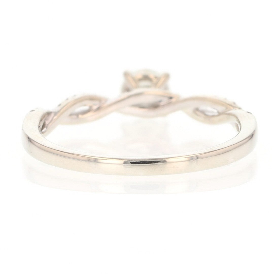 0.71ct Round Brilliant Champagne Diamond Vintage Ring — GIA Certified, Platinum