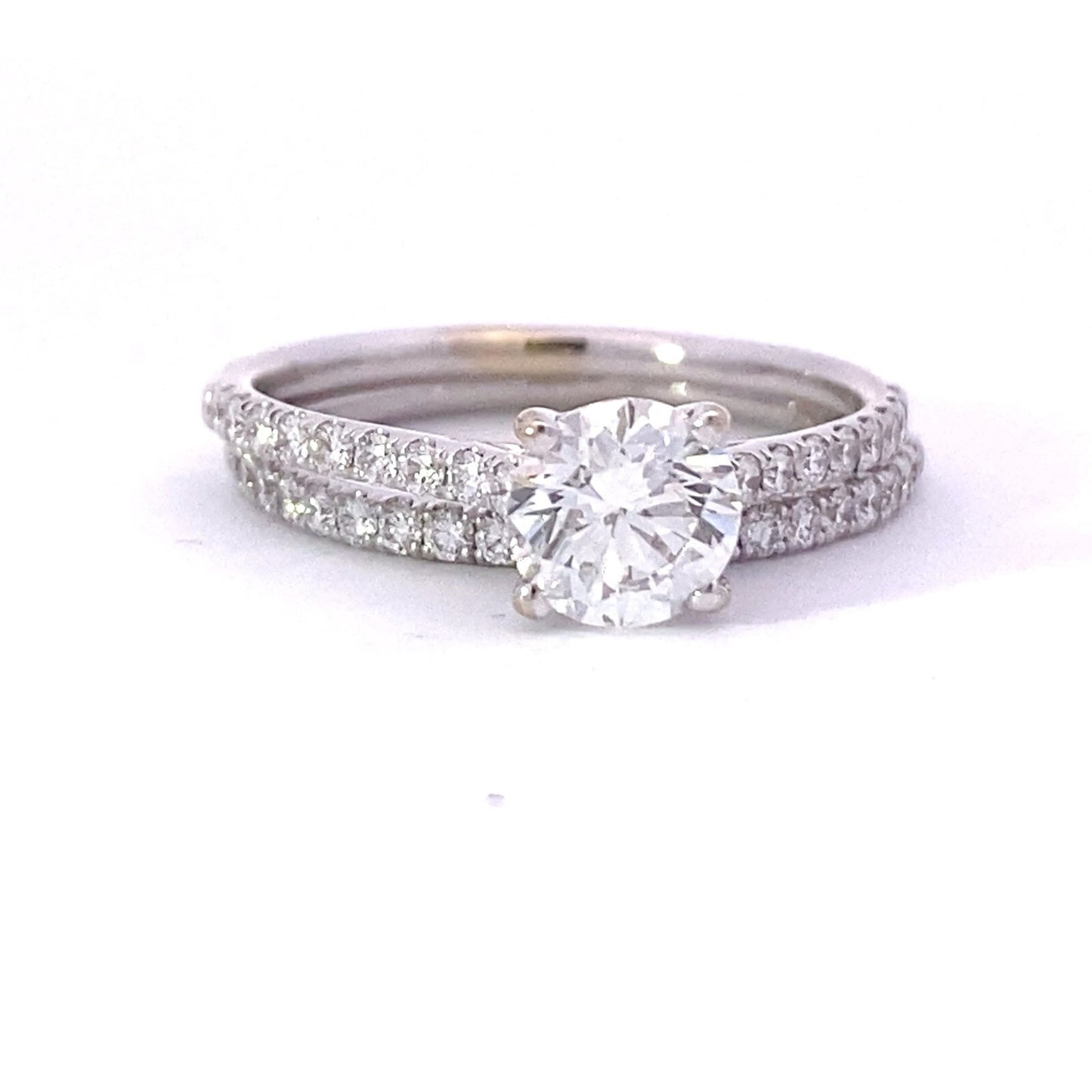 1.08ct Round Brilliant Diamond Engagement Ring — GIA Certified, Platinum