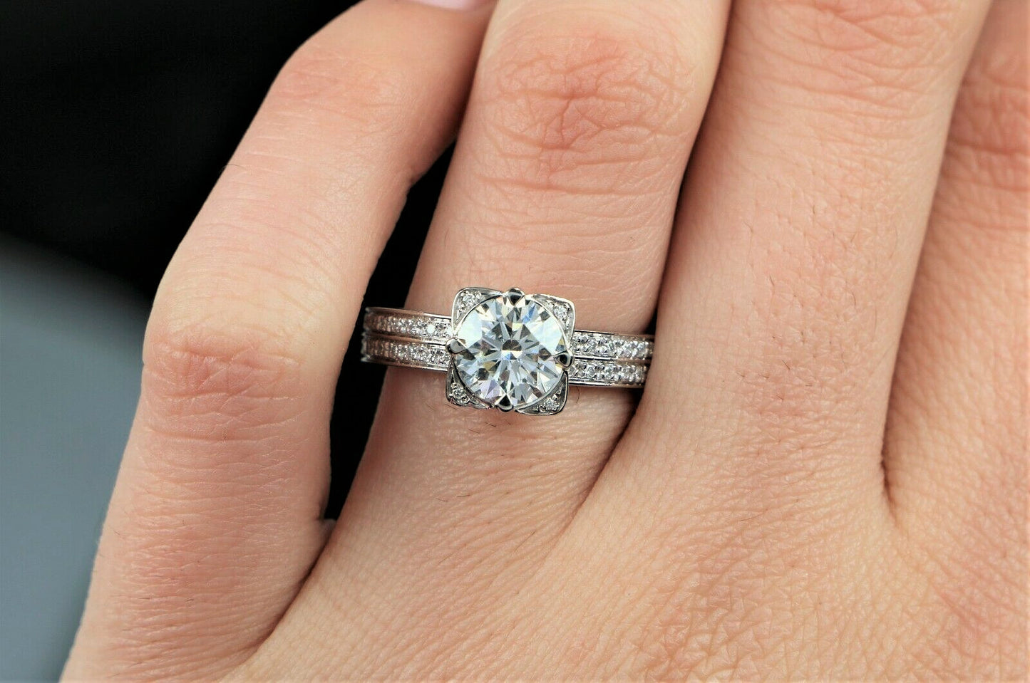 1.59ct Round Brilliant Diamond Engagement Ring — GIA Certified, Platinum