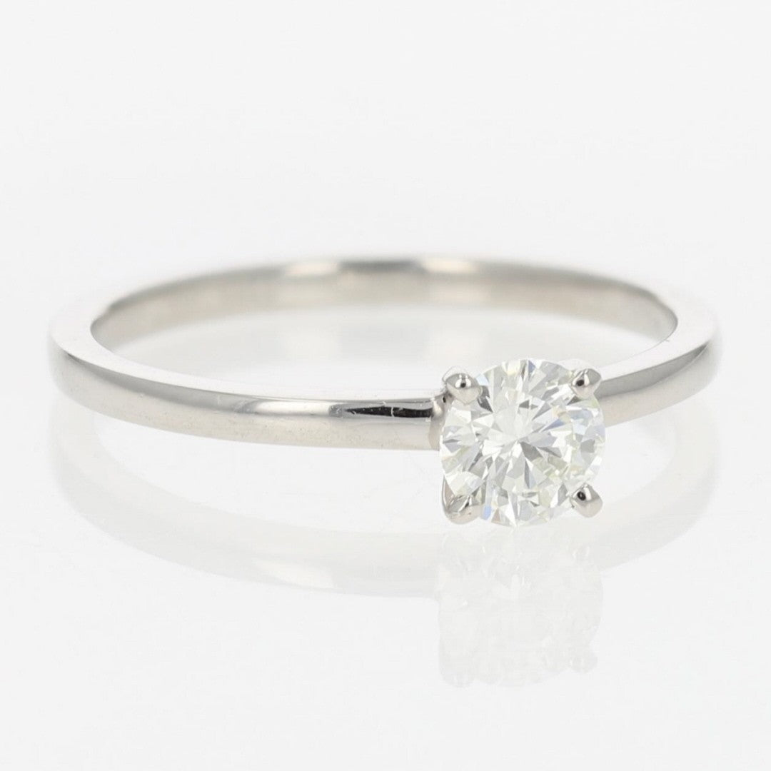 0.34ct Round Brilliant Diamond Row Band Ring — GIA Certified, 14k White Gold